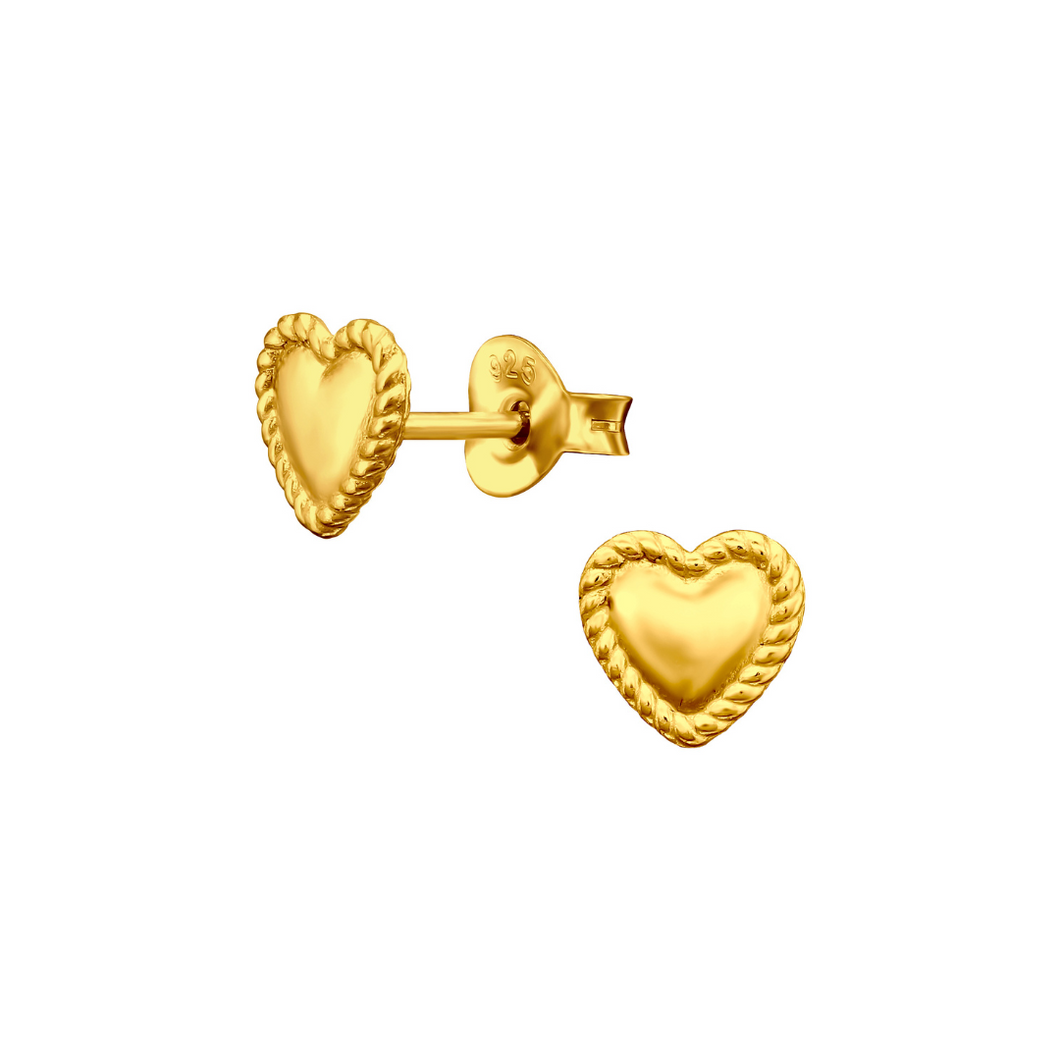 Earrings Heart Gold