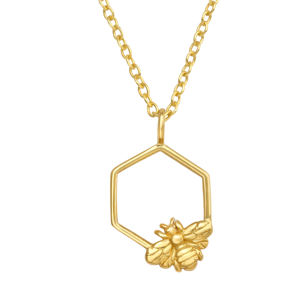 Necklace Bee Gold