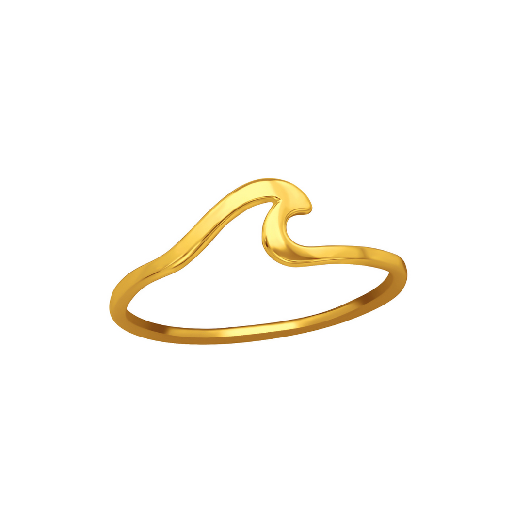 Ring Wave Gold