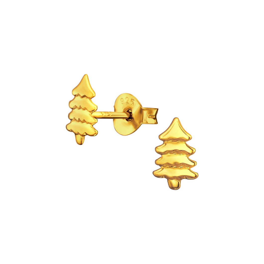 Earrings Christmas Tree Gold