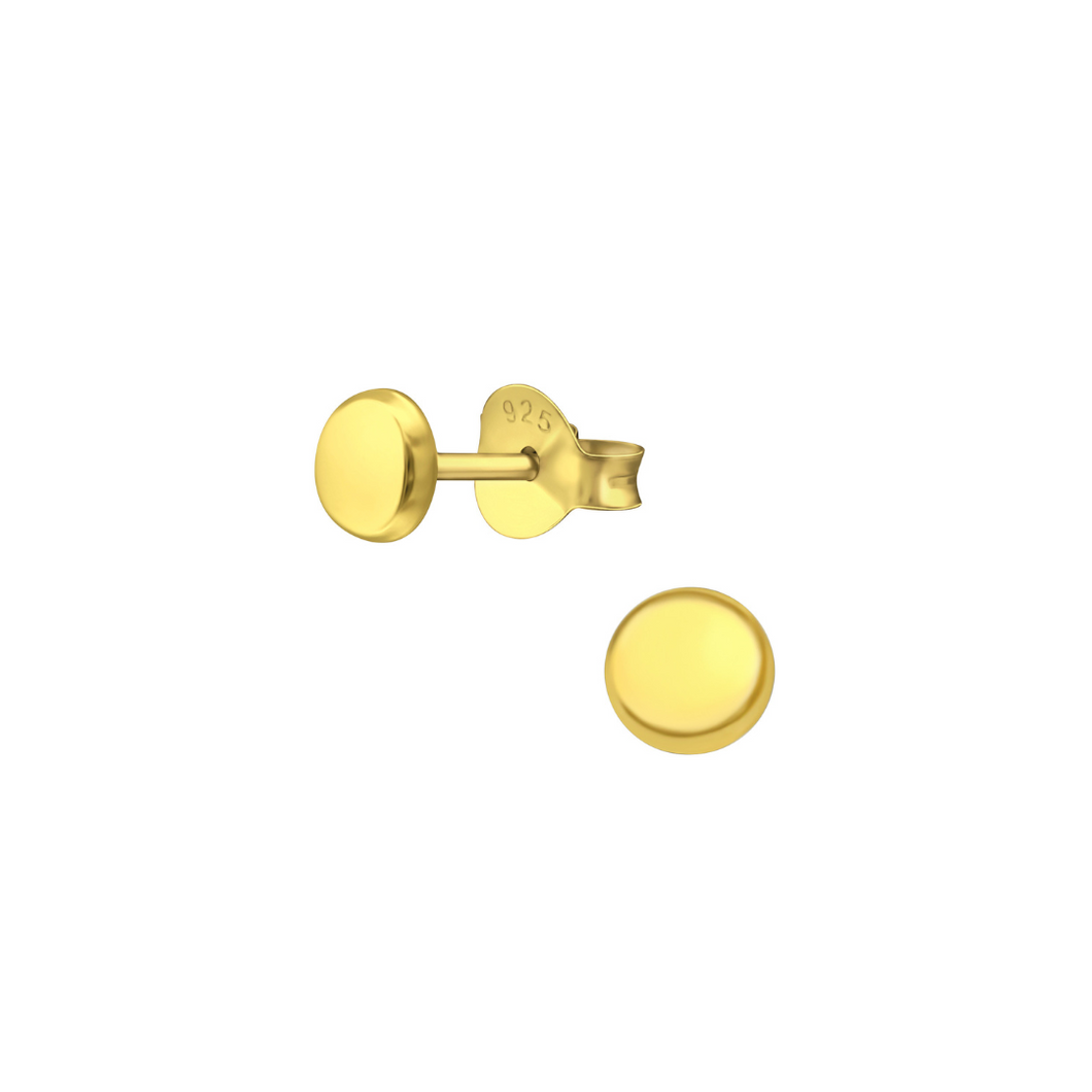 Earrings Round Gold