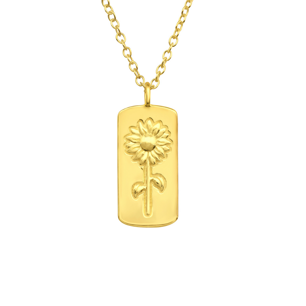 Necklace Sunflower Gold