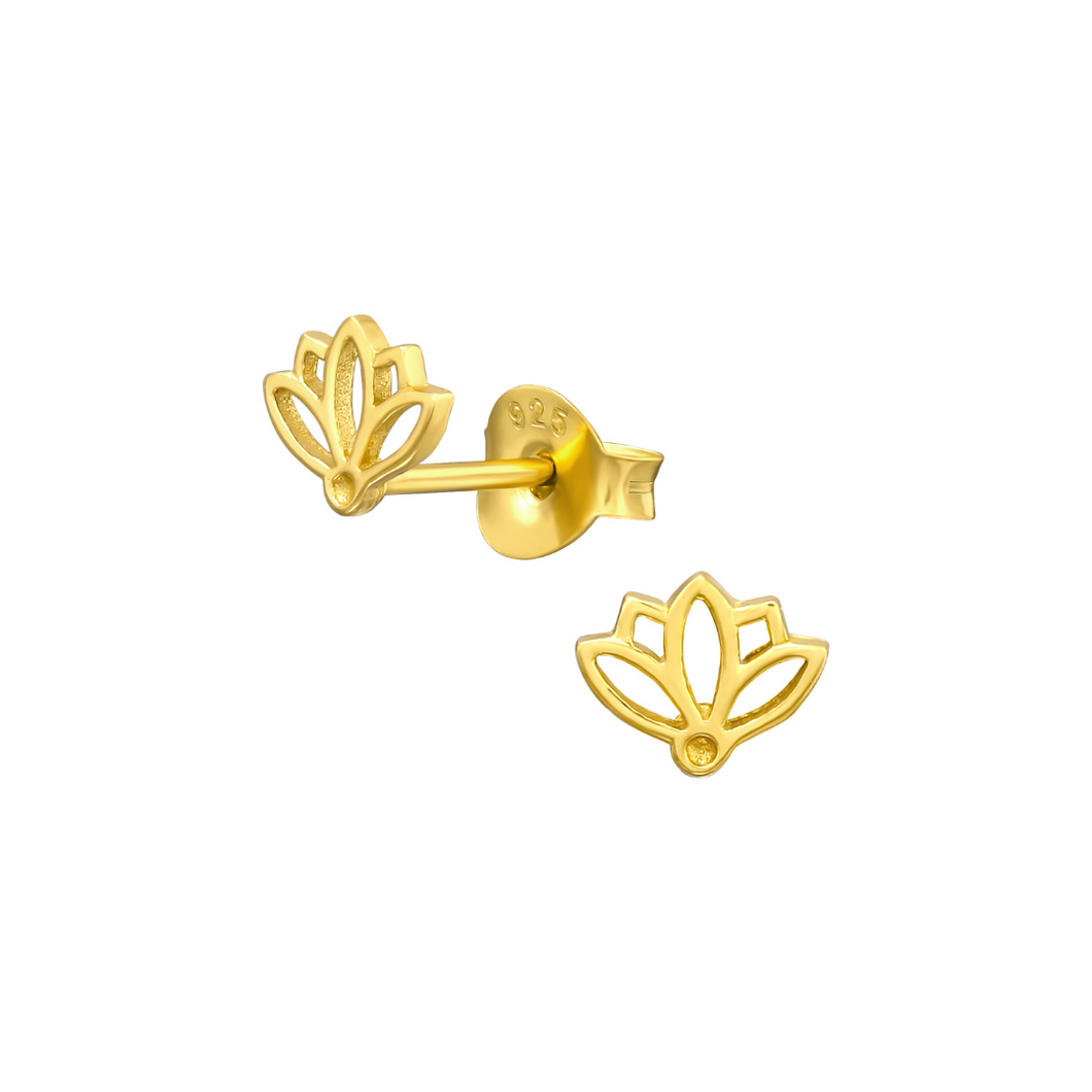 Earrings Lotus Gold
